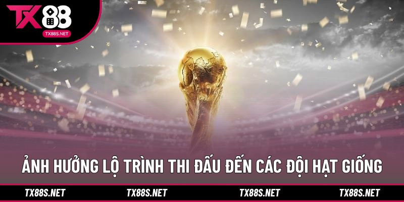 Ảnh hưởng lộ trình thi đấu đến các đội hạt giống