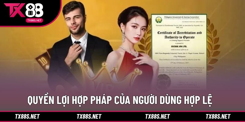Quyền lợi hợp pháp của người dùng hợp lệ